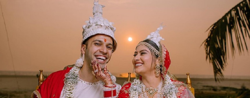 প্রেমিক চিরাগের সঙ্গে ‘নাগিন’খ্যাত অভিনেত্রীর রাজকীয় বিয়ে