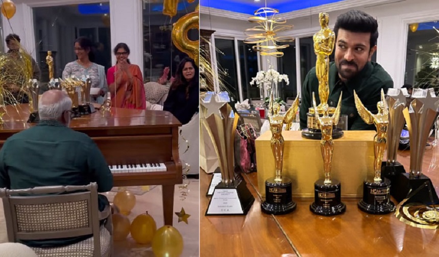 লস অ্যাঞ্জেলেসে রাজামৌলির বাড়িতে তারকাদের মেলা