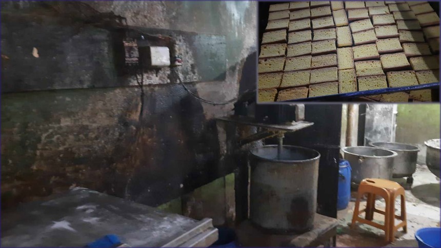 নিউ প্রিন্স বেকারিকে জরিমানা, অপরিষ্কার স্থানে পণ্য উৎপাদন