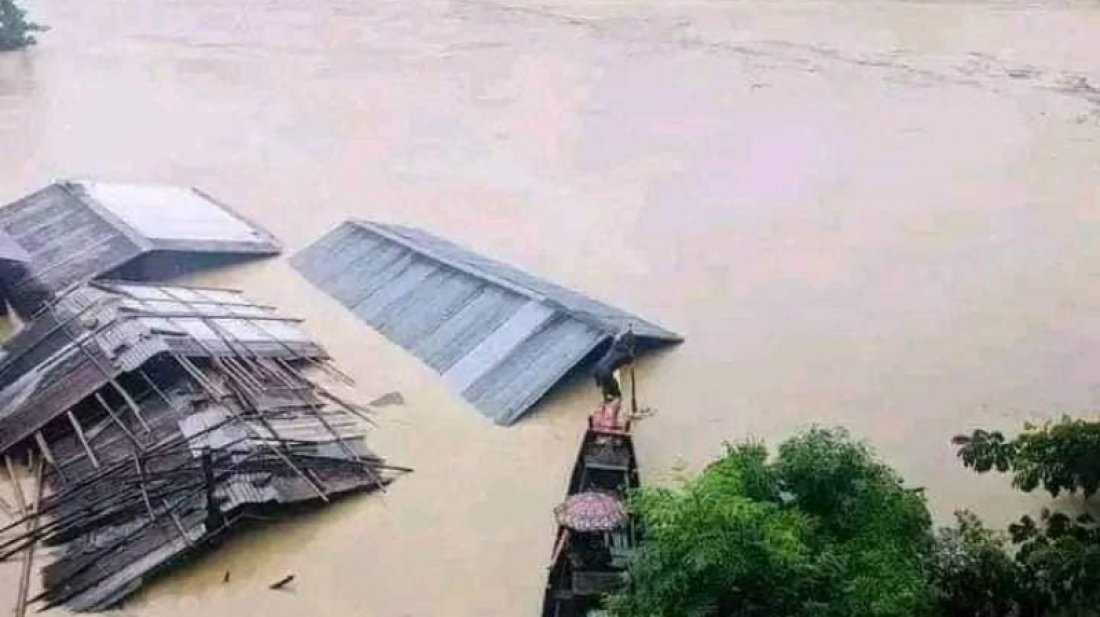 কমতে শুরু করেছে ময়মনসিংহে দুই উপজেলার বন্যার পানি