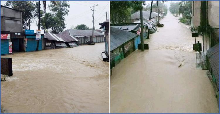 ফেনীতে ভয়াবহ বন্যায় পানিবন্দি হাজার হাজার মানুষ