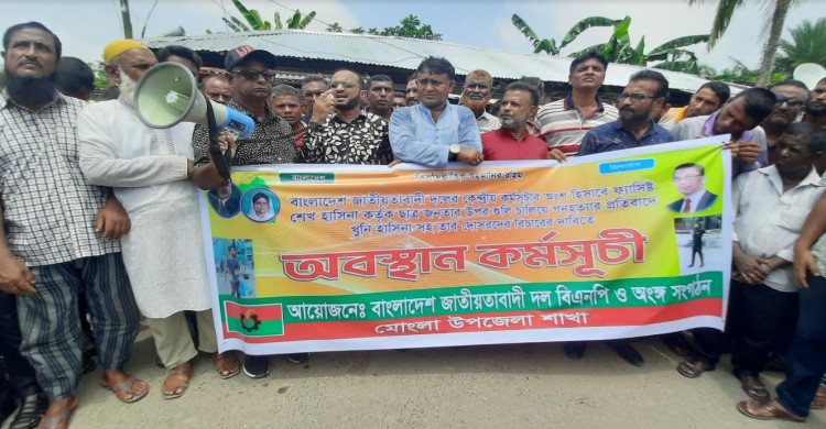 শেখ হাসিনার বিচারের দাবিতে জেলায় জেলায় বিএনপির বিক্ষোভ