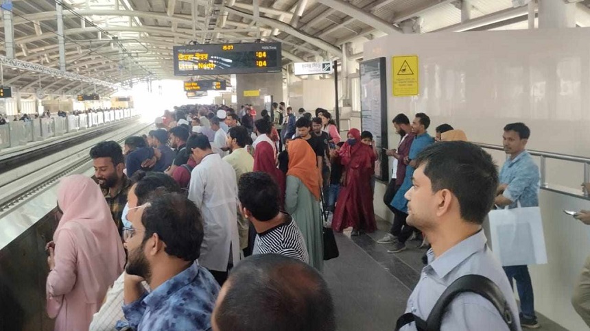 স্বাভাবিক হয়েছে মেট্রোরেল চলাচল