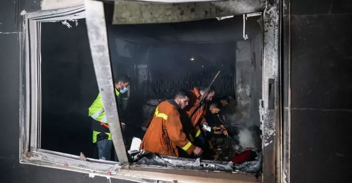 গাজায় শরণার্থী শিবিরে ভয়াবহ আগুন, শিশুসহ নিহত ২১